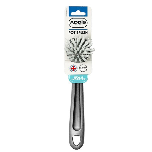 Addis silver pot brush for dish cleaning - British product