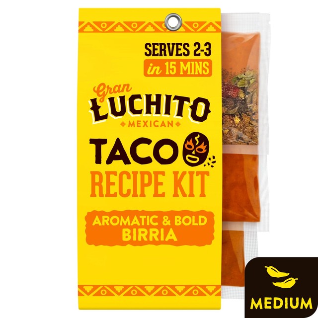 Gran Luchito Birria taco recipe kit 303g, UK version