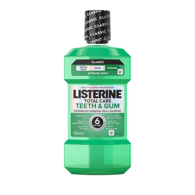Listerine mouthwash Intense Mint Classic 500ml, UK version