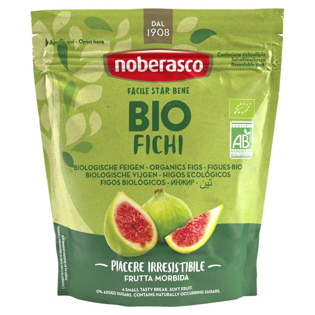 Noberasco organic soft dried figs 200g, imported from the UK