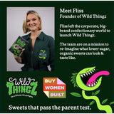 Wild Thingz gummy grubs mixed fruit flavours 130g (British brand)