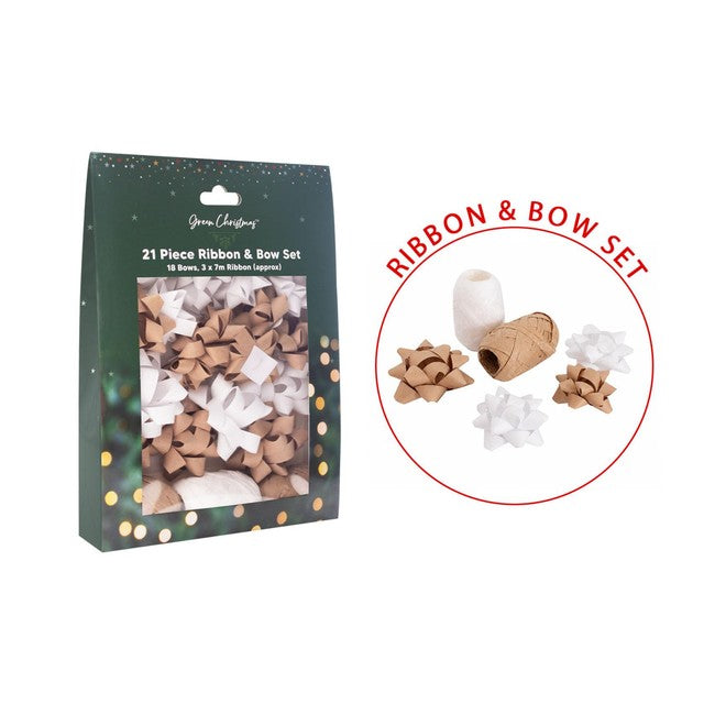 RSW International gold silver Christmas bow set, imported from the UK