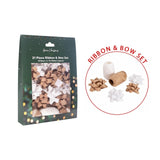 RSW International gold silver Christmas bow set, imported from the UK