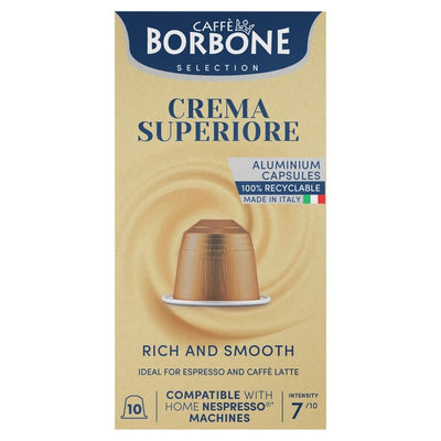 M&S Caffe Borbone Crema Superior Intensity 7 Nespresso Compatible Coffee Capsules 10 Pack- Buy online at McGrocer