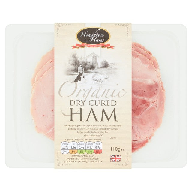 Houghton Organic Sliced Dry Cured Ham 110g, UK version
