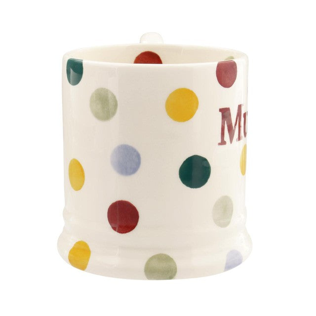Emma Bridgewater Polka Dot Mummy 1/2 pint mug - British product