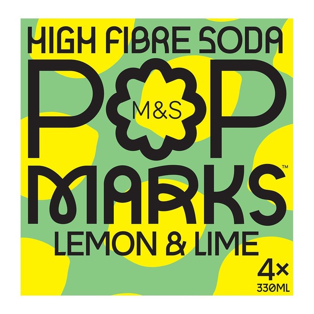 M&S Pop Marks lemon & lime soda - British product