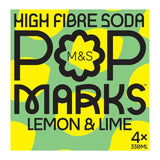 M&S Pop Marks lemon & lime soda - British product