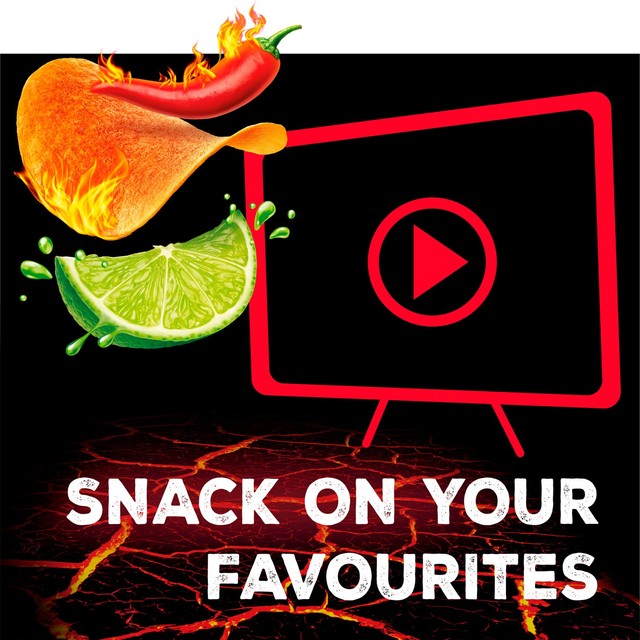 Pringles Hot Sweet Chilli sharing crisps 160g, imported from the UK