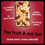 Eat Natural dark chocolate cranberries macadamias snack bar 3x40g - British product