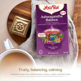 Yogi Tea Organic Ashwagandha Balance herbal tea 17 teabags (British brand)