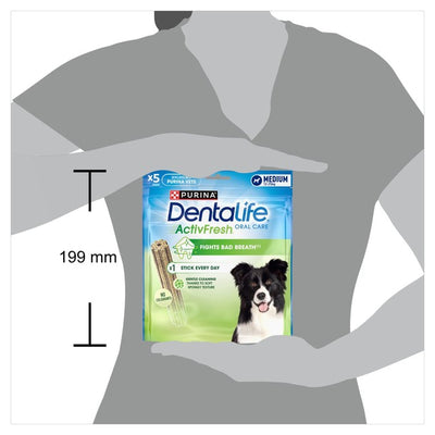 Dentalife ActivFresh Mittlere Hunde-Zahnpflege-Kausnacks mit Hähnchengeschmack