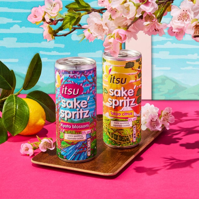 Itsu Kyoto Blossom sake spritz 250ml, UK version