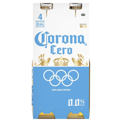 M&S Corona Cero Alcohol-Free Lager Beer Bottles 4 x 330ml- Buy online at McGrocer