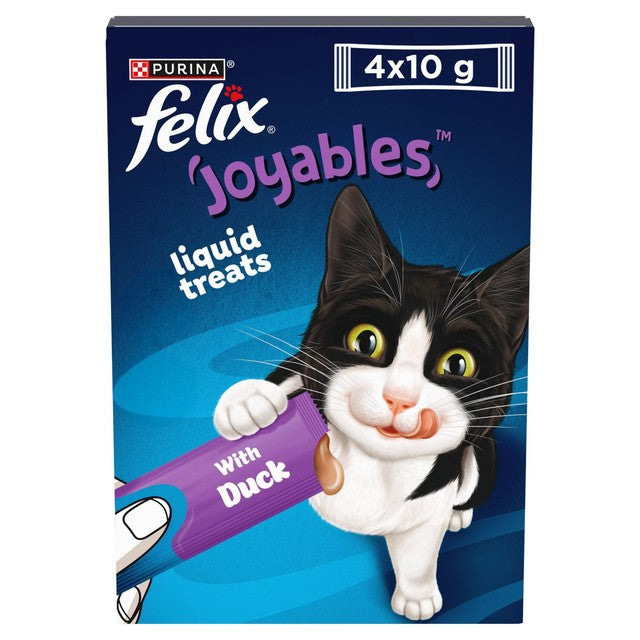 Felix Joyables Duck liquid cat treats 4 x 10g - British product