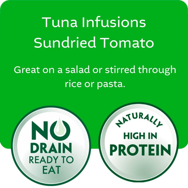 John West sundried tomato tuna infusions 80g, UK version