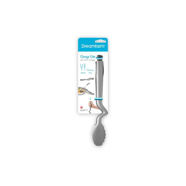 Dreamfarm Clongs Grey Click-lock serving tongs - British product