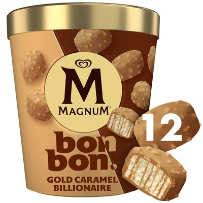 Magnum Gold Caramel Billionaire-iskrem Bon Bons 204 ml