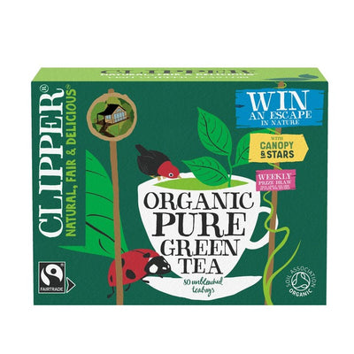 Clipper Thé Vert Pur Bio Équitable Sachets 80 Sachets