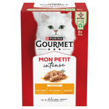 Gourmet wet cat food poultry variety turkey chicken duck 6 x 50g - British product