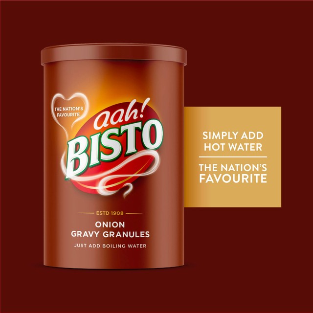 Bisto Onion Gravy Granules tub, UK version
