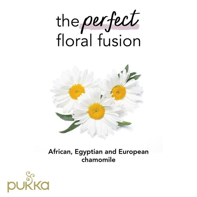 Pukka Herbs Organic Three Chamomile Tea 20 Bags, imported from the UK