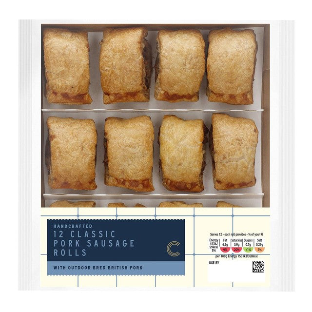 M&S Classic Pork sausage rolls 324g, imported from the UK