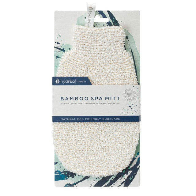 Hydréa London bamboo gentle exfoliating cleansing mitt, UK version
