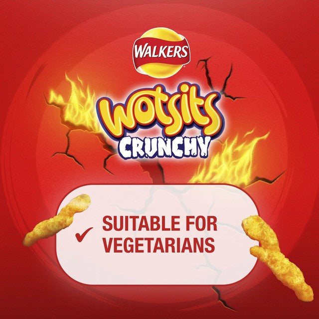 Walkers Wotsits Crunchy Sweet & Spicy Crisps 140g (British brand)