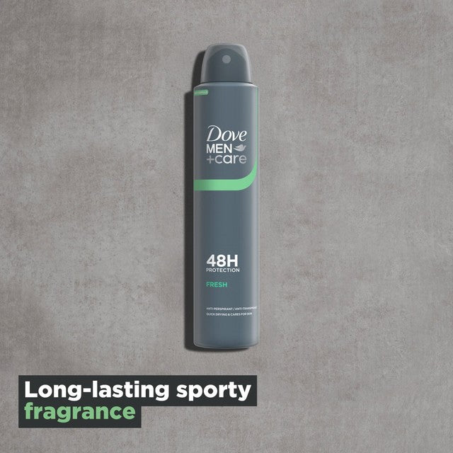 Dove Men+Care Fresh anti-perspirant deodorant aerosol 200ml - British product