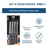 ChefAid set of 4 steak knives - British product