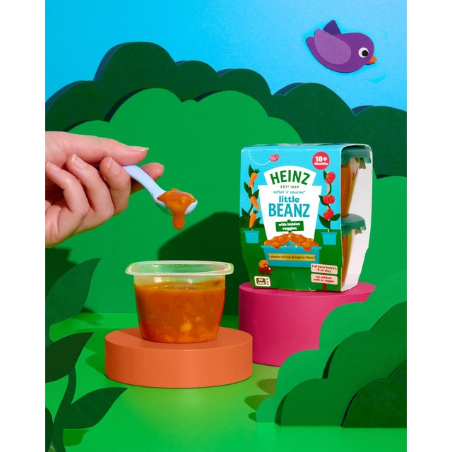 Heinz Little Baked Beans toddler meal 2 x 100g, UK version