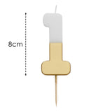 Talking Tables gold number 1 candle 30g (British brand)