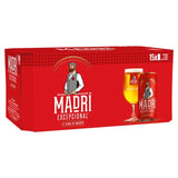 Madri Excepcional premium lager beer can (British brand)
