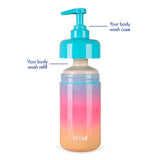 Wild Ombre refillable body wash case (British brand)