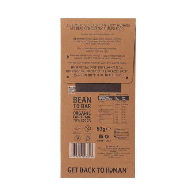 Hu salty dark chocolate bar 60g, UK version