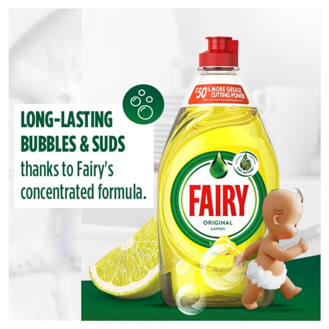 Fairy Washing Up Liquid Lemon, imported from the UK