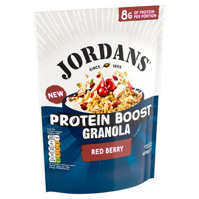 Jordans Protein Boost Red Berry Granola 400g, UK version