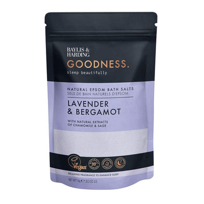 M&S Baylis & Harding Goodness Sleep Epsom Bath Salts Lavender & Bergamot 1kg- Buy online at McGrocer