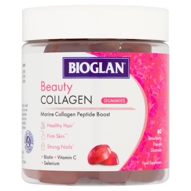 Bioglan Beauty Collagen Strawberry Flavour Gummies - British product