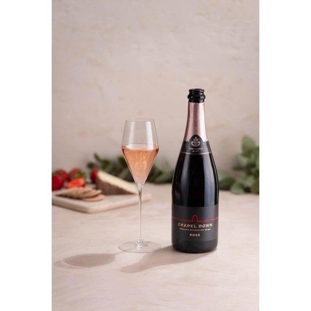 Chapel Down English Rosé sparkling wine 75cl (British brand)