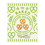 M&S pickled jalapeno flavour pretzels 150g, imported from the UK