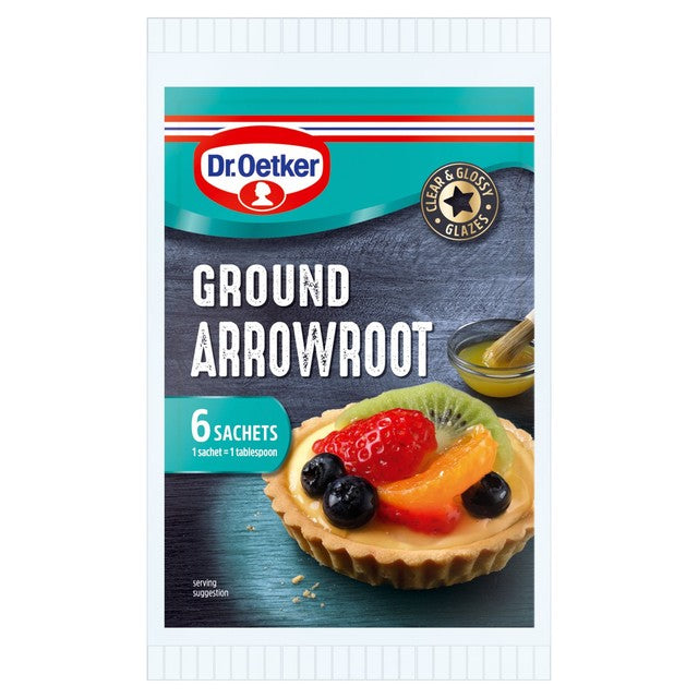 Dr Oetker ground arrowroot sachets 6 x 8g - British product