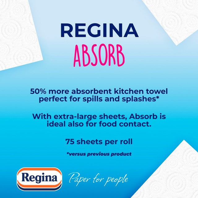 Regina Absorb kitchen roll 3 roll pack, imported from the UK