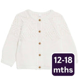 M&S patterned cardigan cream 12-18 months, imported from the UK