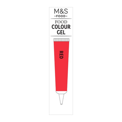 Gel colorant alimentaire rouge M&S 19g