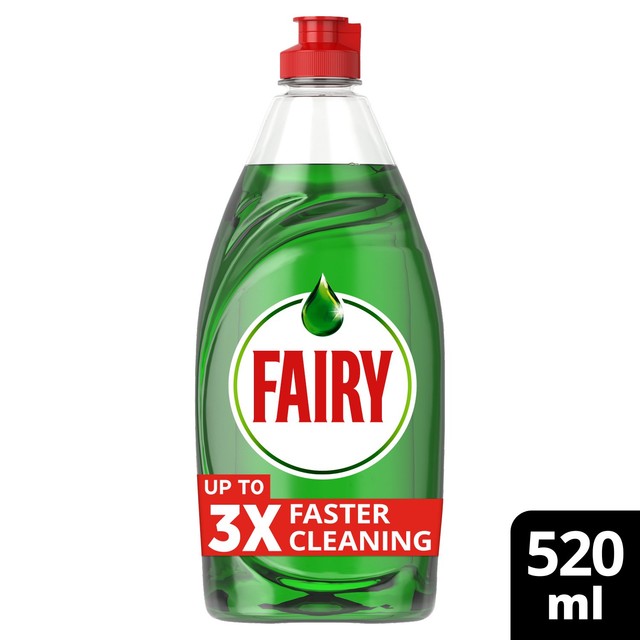 Fairy Platinum Quickwash Original washing up liquid 520ml - British product