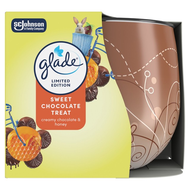 Glade scented candle sweet chocolate treat 108g, UK version
