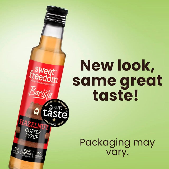 Sweet Freedom hazelnut barista syrup 250g (British brand)