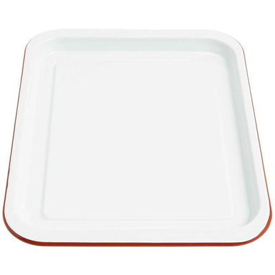 M&S Emaille-Backofenblech Weiße Backform 38 cm x 30 cm
